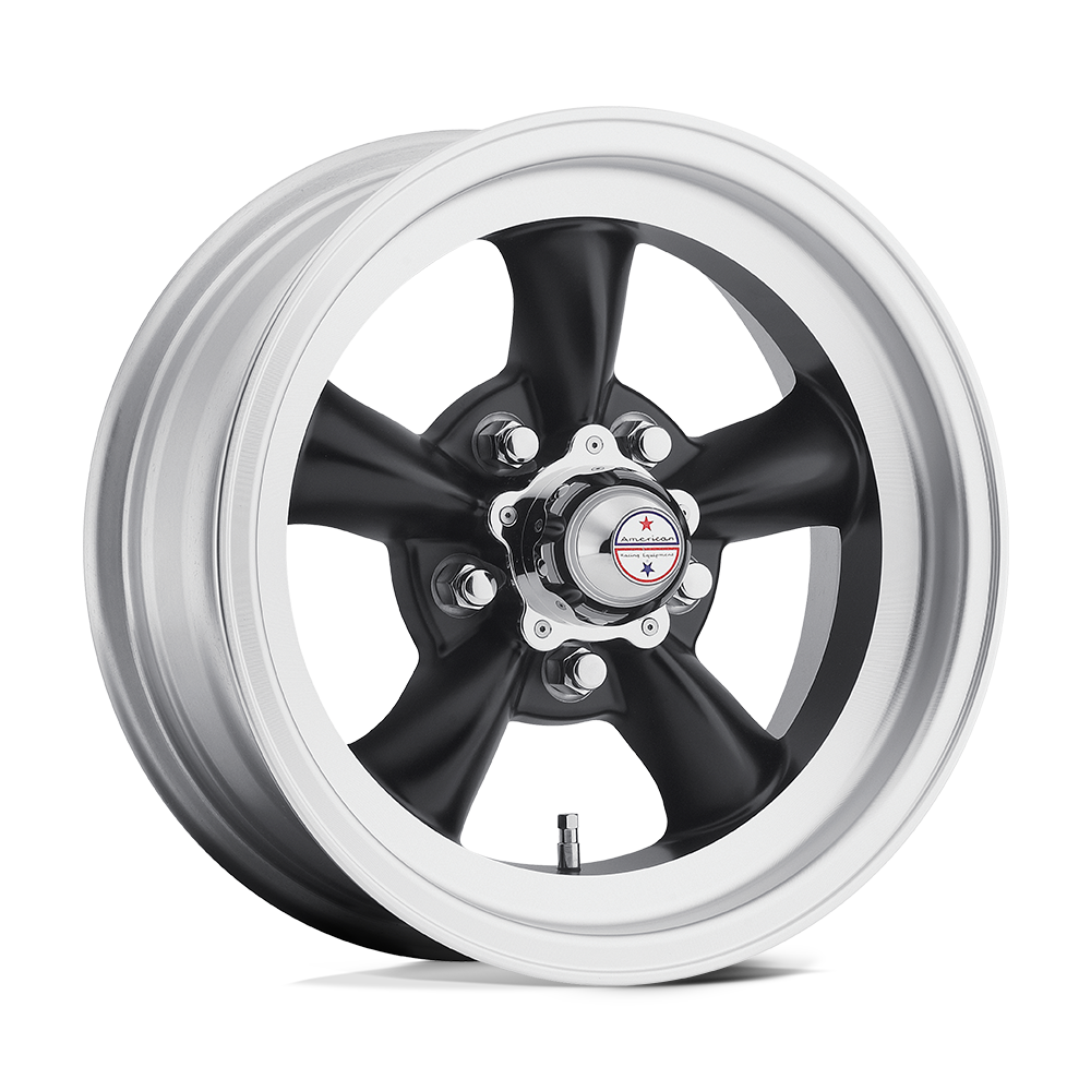 American Racing Vintage: Felge VN105D TT-D 15X10 5X4.75 S-BLK/MCH -44MM Schwarz