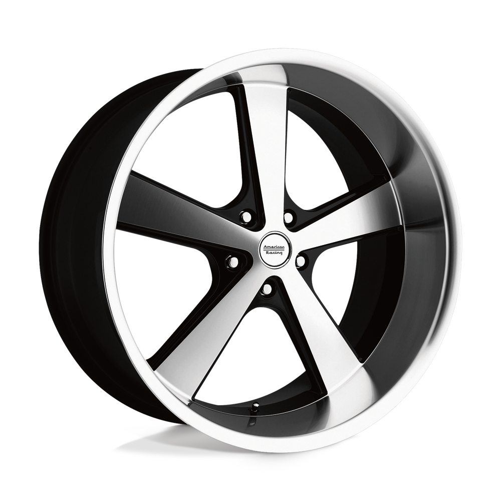 American Racing Vintage: wheel VN701 NOVA 22X11 5X5 G-BLK/MCH 6.75BS Black