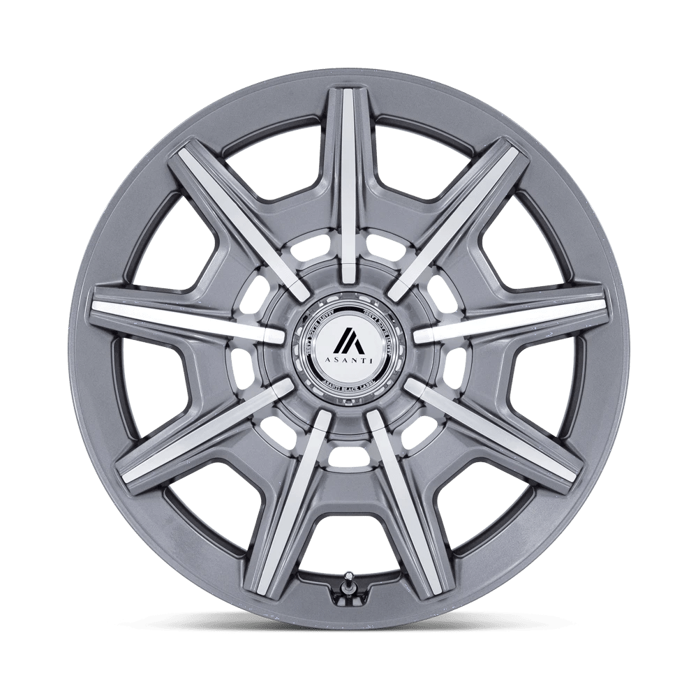 Asanti Black: wheel ESQUIRE 22X9 BLANK +15 G-ANTH MCH Gray
