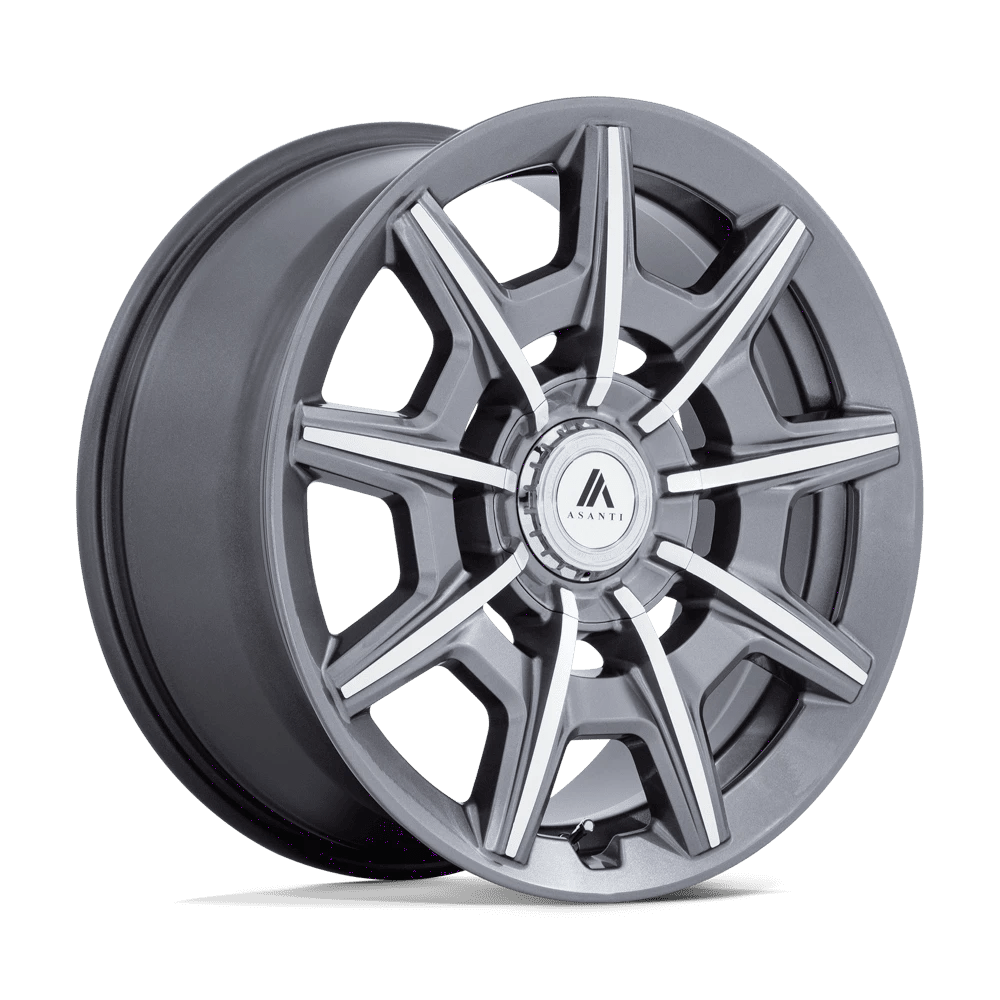 Asanti Black: wheel ESQUIRE 22X9 BLANK +15 G-ANTH MCH Gray