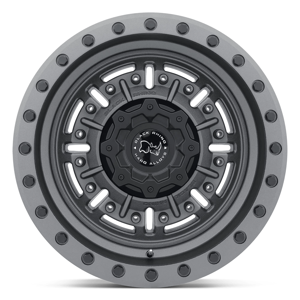 Black Rhino: Felge BR ABRAMS 17X9.5 8X165 -18 122 TXT M-GM Grau