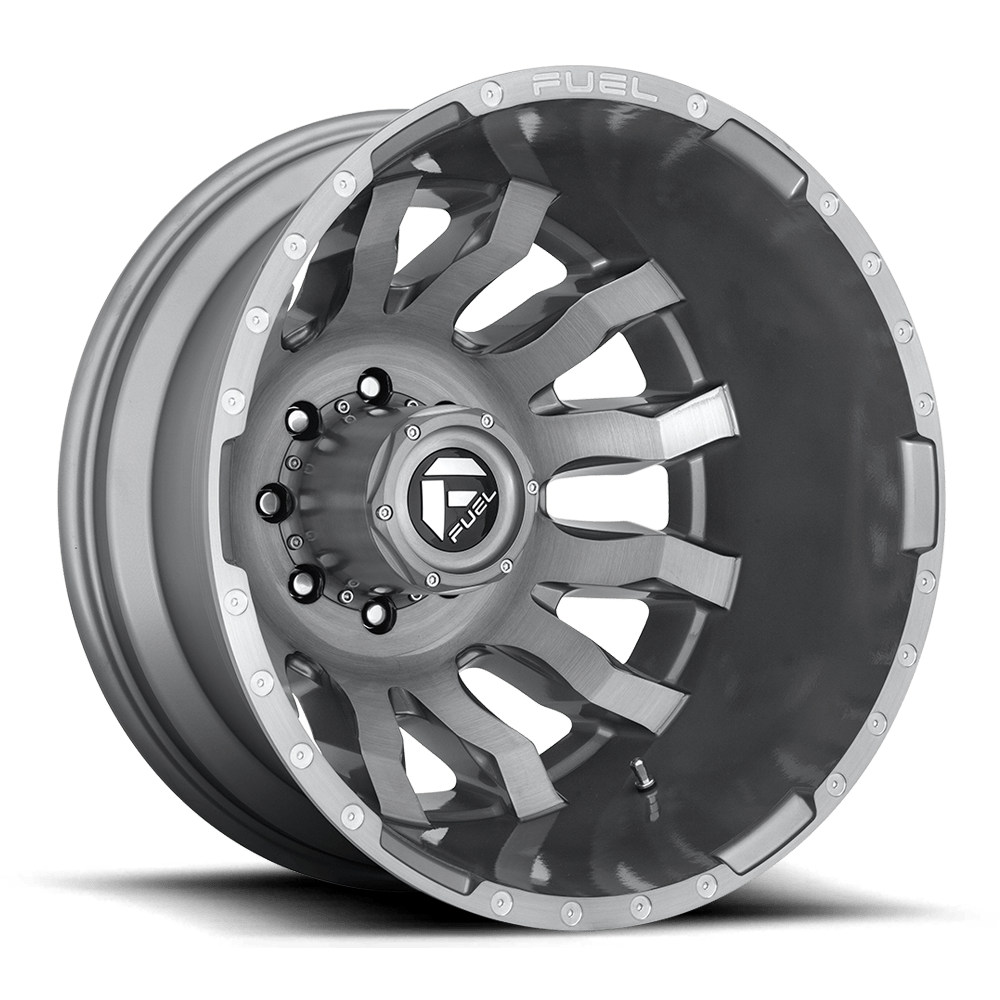Fuel: wheel BLITZ DRW 20X8.25 8X210 -246 GLRT (DR) Gray