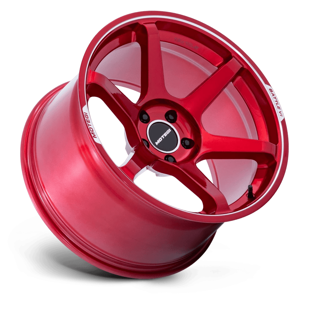 Motegi: wheel BATTLE VI 18X8.5 5X4.5 72 +22 CHY-RD-MCH Red