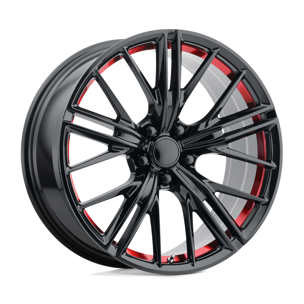 Performance Replicas: wheel PR194RS 20X10 5X120 67 G-BLK RED-MACH 23 Black