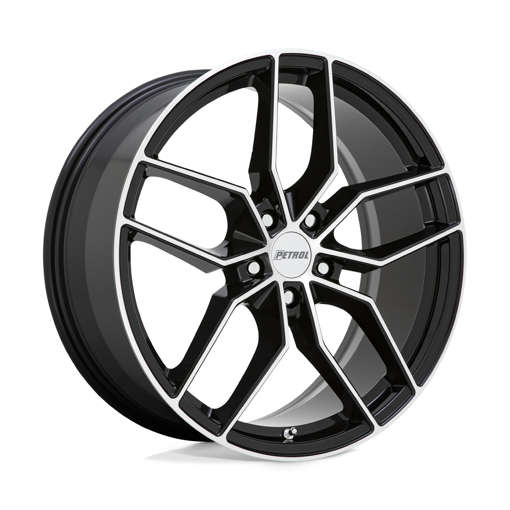 Petrol: cerchio PE P5C 19X8 5X112 66 G-BLK MACH +40 Lavorato a macchina