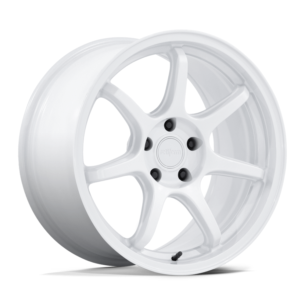 Rotiform: wheel BPU 19X8.5 5X112 66 +25 WHITE White