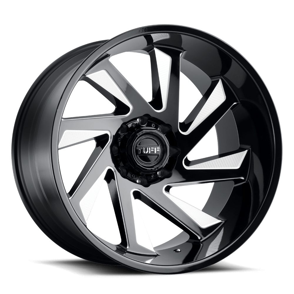 Tuff: Felge TU T1B 20X10 5X150 -23 110 G-BLK MILLD Schwarz