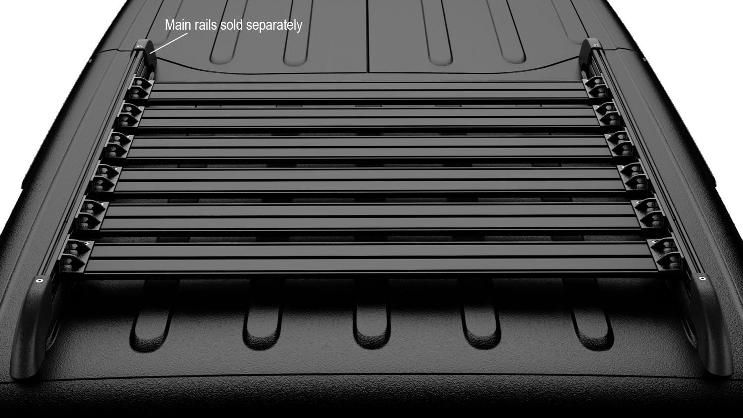 Teraflex: JK 4dr: Nebo Roof Rack Cargo Slat Kit – Black 6-Piece