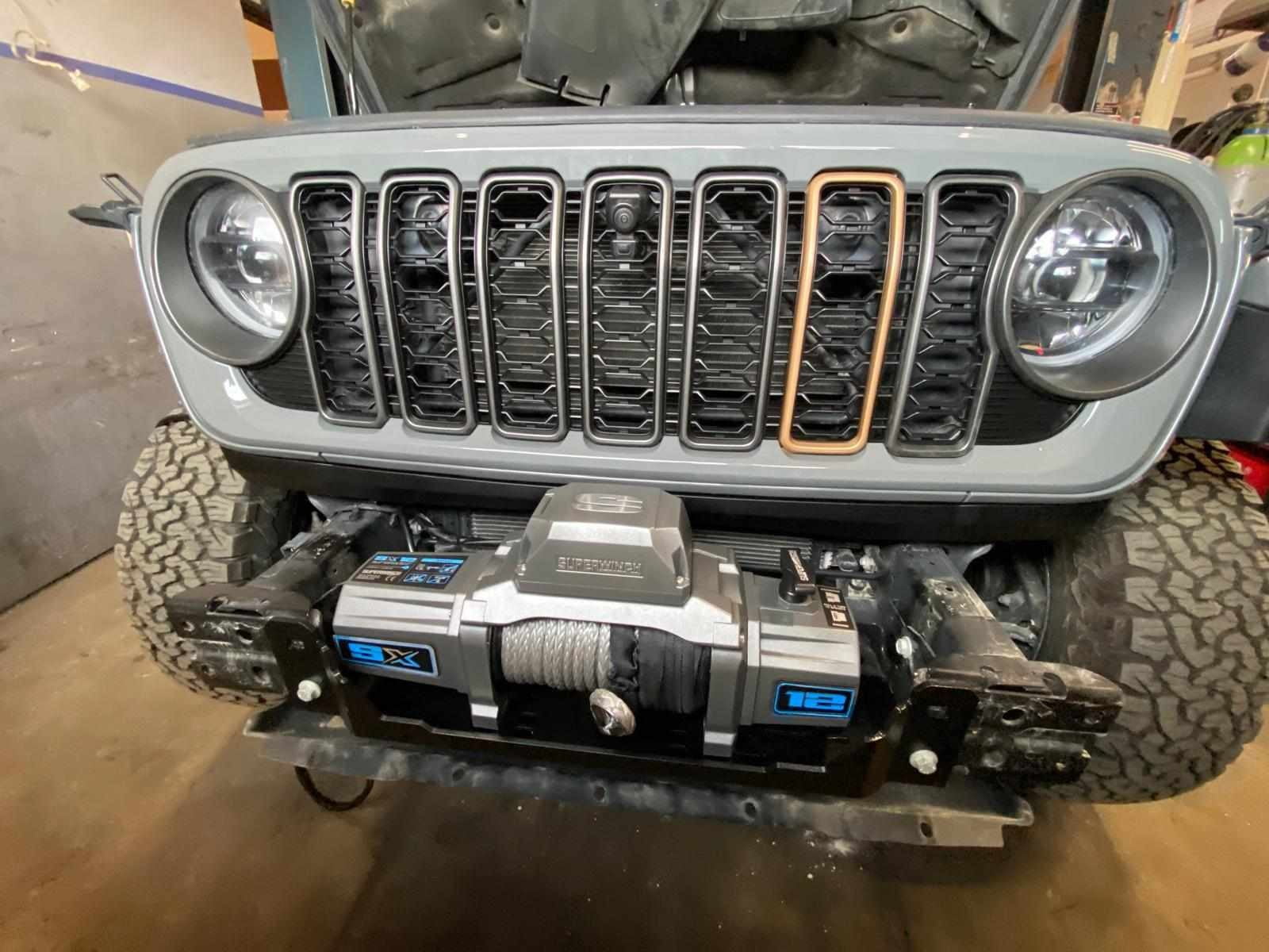 Heavy Cruiser: Jeep Wrangler JL 2018- płyta montazowa wyciagarki HD do zderzaka stalowego "anniversary"
