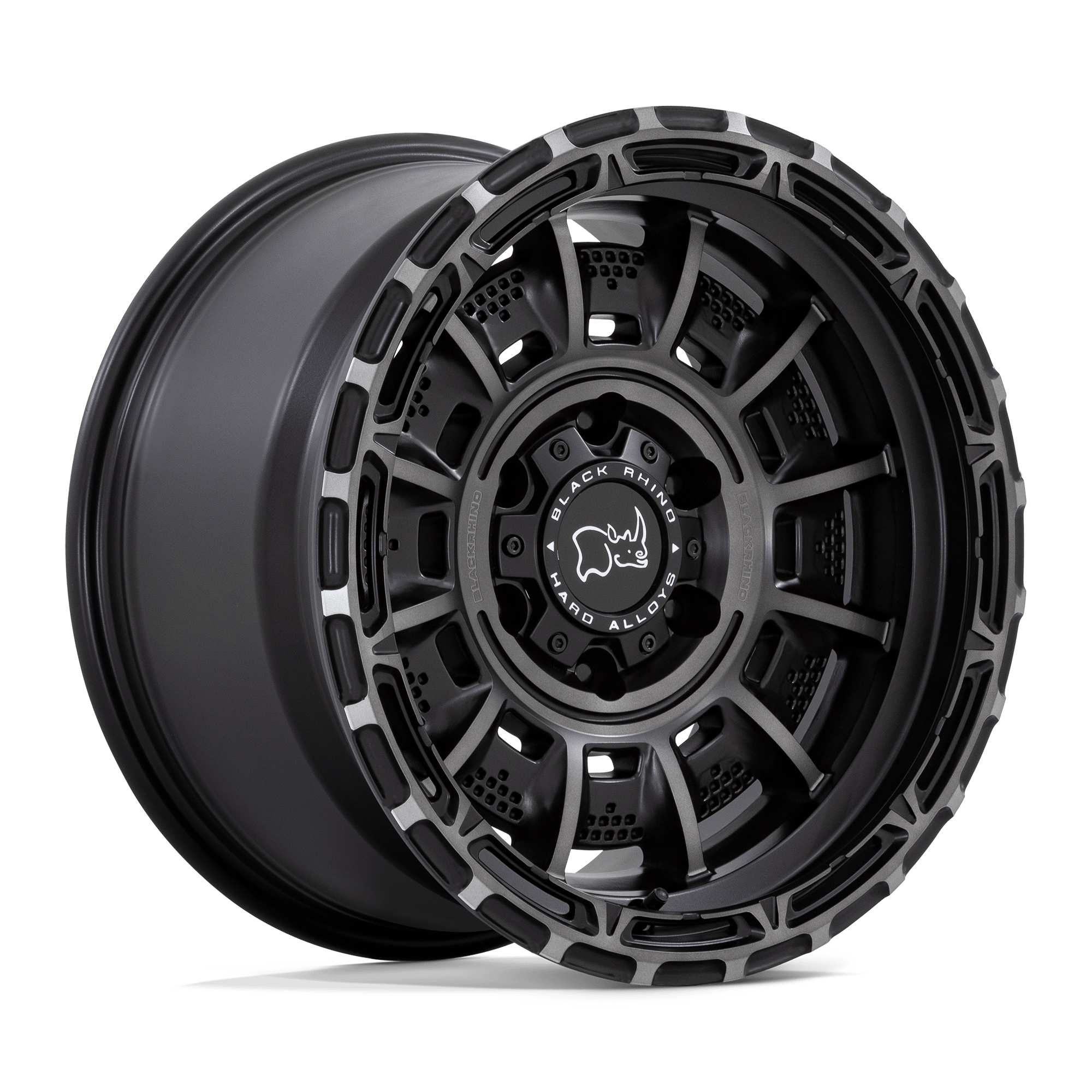 Black Rhino: cerchio LEGION 20X10 8X6.5 125 M-BLK GY-TN -18 Grigio