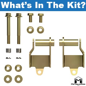 Metalcloak: upper front shock mounts - from 2018 Jeep Wrangler JL / from 2020 Jeep Gladiator JT