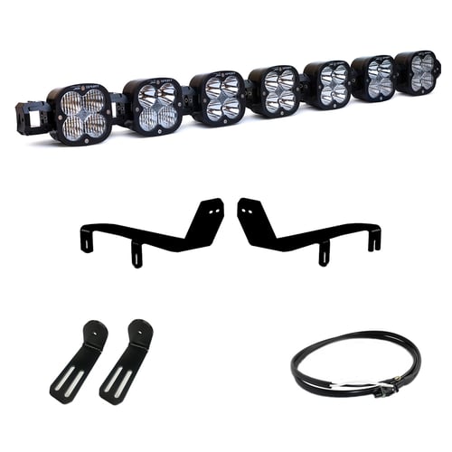 Baja Designs: 7 XL Linkable listwa LED Ford F-250/350 Super Duty 2017-2019 – zestaw do zderzaka (sterowanie z fabrycznej wiązki)