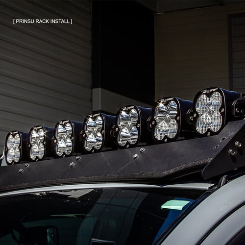 Baja Designs: 7 XL Linkable listwa LED Toyota 4Runner / FJ Cruiser / Tacoma / Thundra – zestaw do bagażnika Prinsu (wiązka z przełącznikiem)