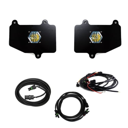 Baja Designs: Dual S1 zestaw lamp cofania Jeep Gladiator JT (wiązka z przełącznikiem)