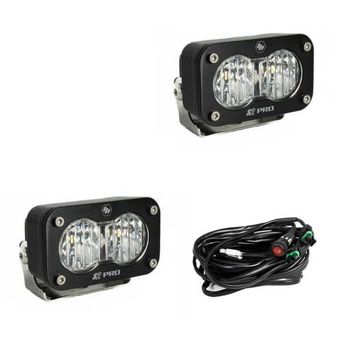 Baja Designs: S2 Pro zestaw oświetlenia LED, czarne, para