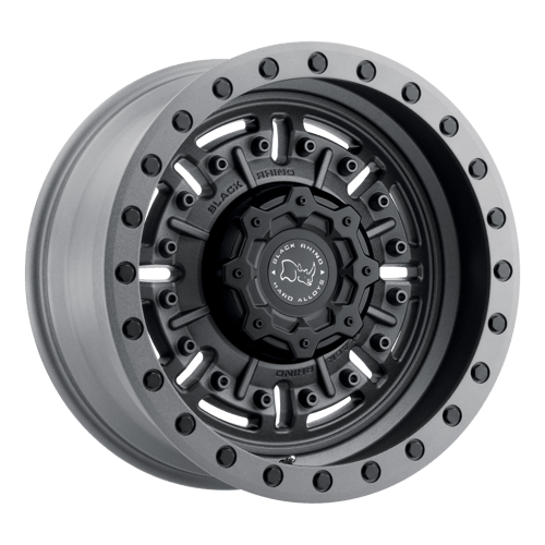 Black Rhino: cerchio BR ABRAMS 17X8.5 6X139 -18 112 TXT M-GM Grigio