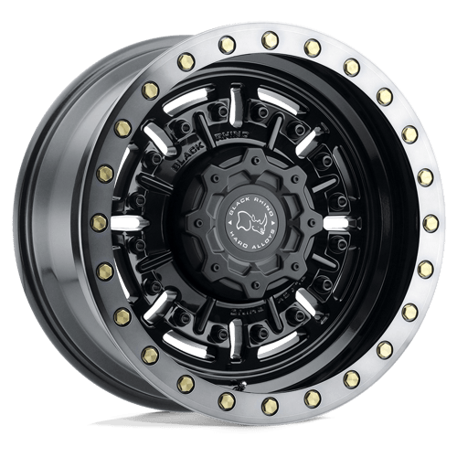 Black Rhino: cerchio BR ABRAMS 20X9.5 5X130 +2 84 G-BLK DDT Nero