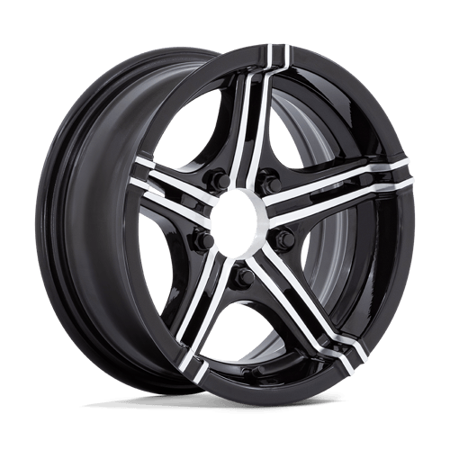 Helo: wheel HE1827 15X6 6X5.5 -6 G-BLK-MCH (NO CAP) Black