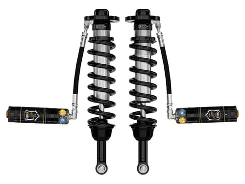 ICON: 2.75-3.5″ Lift Front VS 2.5 Series Coilover Kit RR W/ Cdxs Pair – 2021-25 Ford F-150 4WD