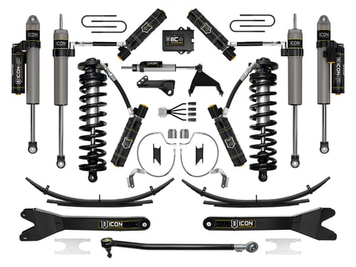 ICON: 4-5.5″ Lift Stage 9 Coilover Conversion System W/ Radius Arms & Expansion Packs – 2023-25 Ford F-250/F-350 Super Duty 4WD