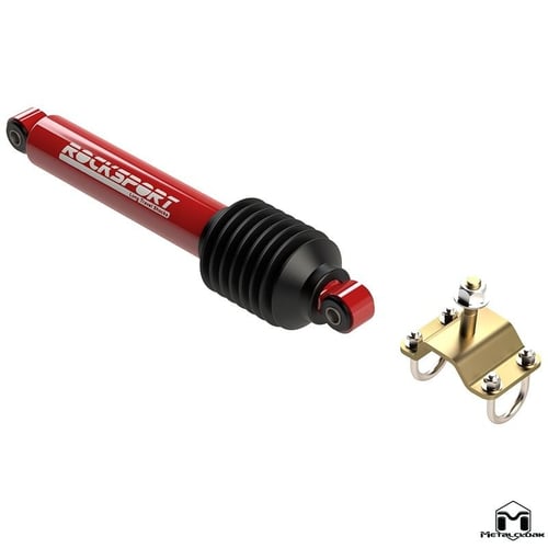 Metalcloak: amortyzator skrętu RockSport RED – 1997-06 Jeep Wrangler TJ