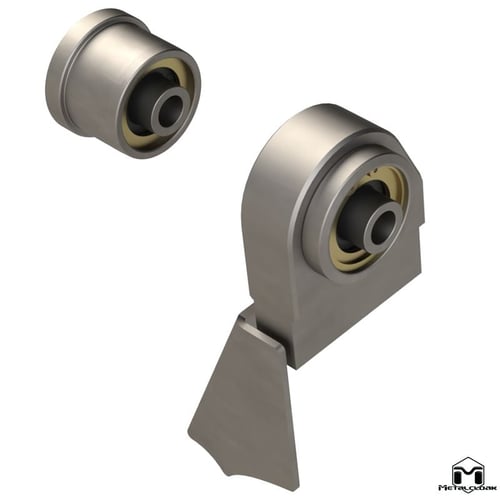 Metalcloak: front welded Duroflex bracket + axle bushing – 2007-18 Jeep Wrangler JK