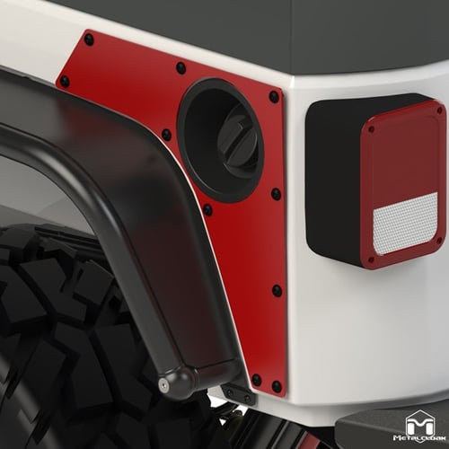 Metalcloak: osłony tylne Exo-Skin – 2007-18 Jeep Wrangler JK 2D