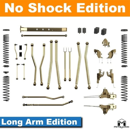 Metalcloak: sada podvozku se zvýšením 4.5″ 4-Link Long Arm Bolt-On – od 2018 Jeep Wrangler JL 4D