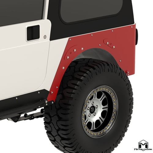 Metalcloak: Schutzblech-Set hinteres Seitenteil – 1976-86 Jeep CJ-7