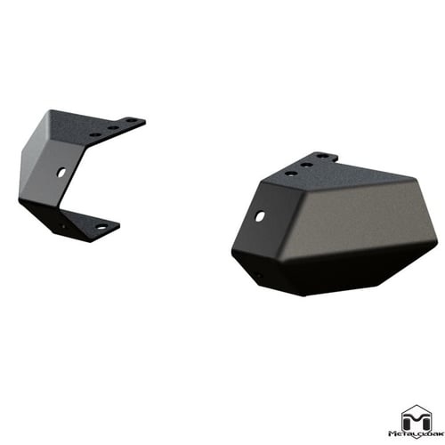 Metalcloak: zestaw boczków zderzaka 43″ Lo-Pro Crawler Caps – CJ/YJ/TJ/2004-06 Jeep Wrangler LJ