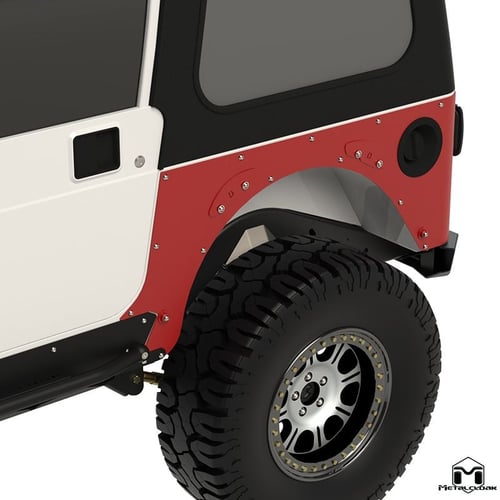Metalcloak: zestaw osłon tylnej ćwiartki (wydłużone) – 1997-06 Jeep Wrangler TJ