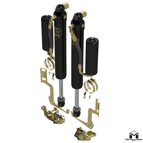 Metalcloak: zestaw przednich amortyzatorów RockSport Black RR  lift 4.5-5.5″ – od 2018 Jeep Wrangler JL/od 2020 Jeep Gladiator JT