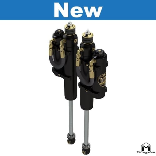 Metalcloak: zestaw przednich regulowanych amortyzatorów RockSport Black RR  lift 4.5″ – od 2014 RAM 2500