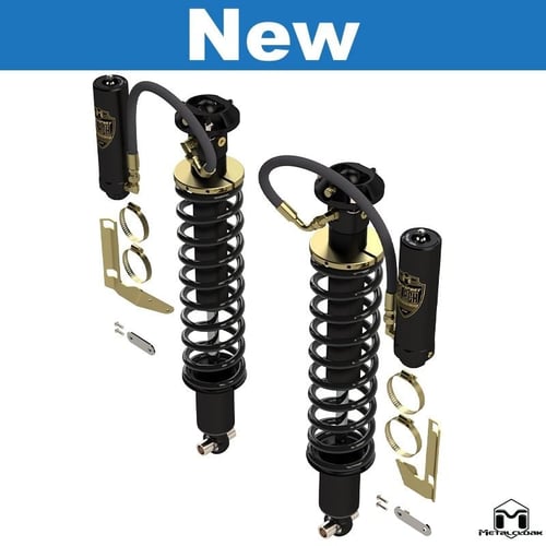 Metalcloak: zestaw tylnych regulowanych amortyzatorów RockSport Black RR Coilovers lift 2.5-4″ – od 2021 Ford Bronco