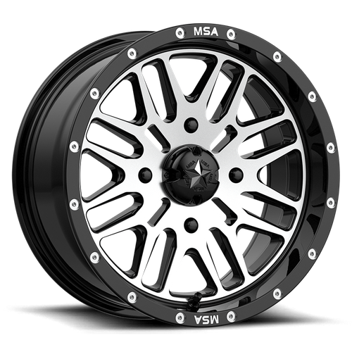 MSA Offroad Wheels: Felge BRUTE UTV 14X7 4X156 Schwarz 10MM