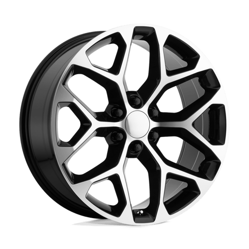 Performance Replicas: wheel PR176BM 20X9 6X5.5 78.1 G-BLK MCH-SPK 24 Black