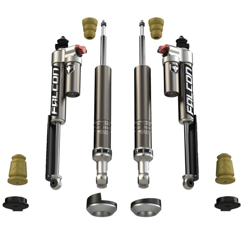 Teraflex: 2005+ Toyota Tacoma: 2.25” Sport Tow/Haul Shock Leveling System