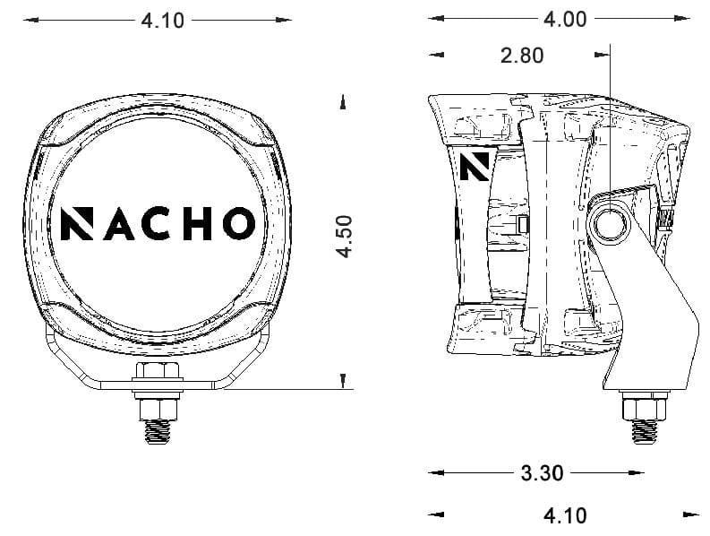 ARB: zestaw lamp NACHO Quatro Off-Road Spot