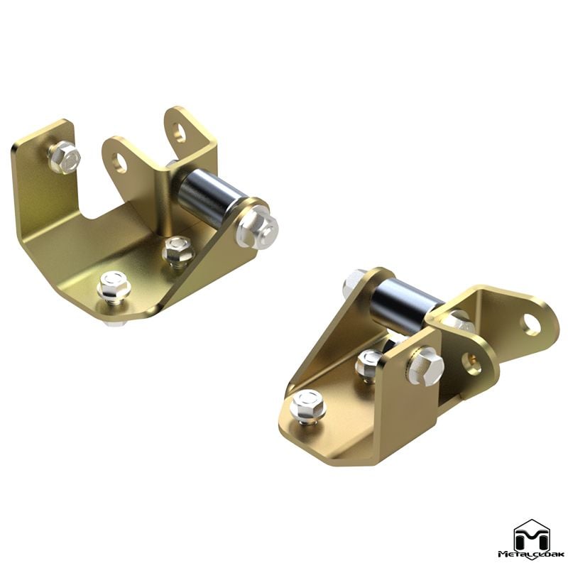 Metalcloak: kit distanziali e riposizionamento dei supporti inferiori anteriori ammortizzatori – 2007-18 Jeep Wrangler JK
