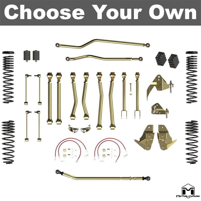 Metalcloak: kit sospensioni lift 4.5" Game-Changer – 2007-18 Jeep Wrangler JK