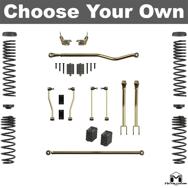 Metalcloak: kit sospensioni rialzo 3.5" True Dual Rate - dal 2021 Jeep Wrangler JL 4xe