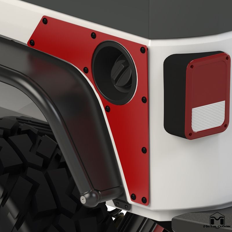 Metalcloak: protezioni posteriori Exo-Skin – 2007-18 Jeep Wrangler JK 4D