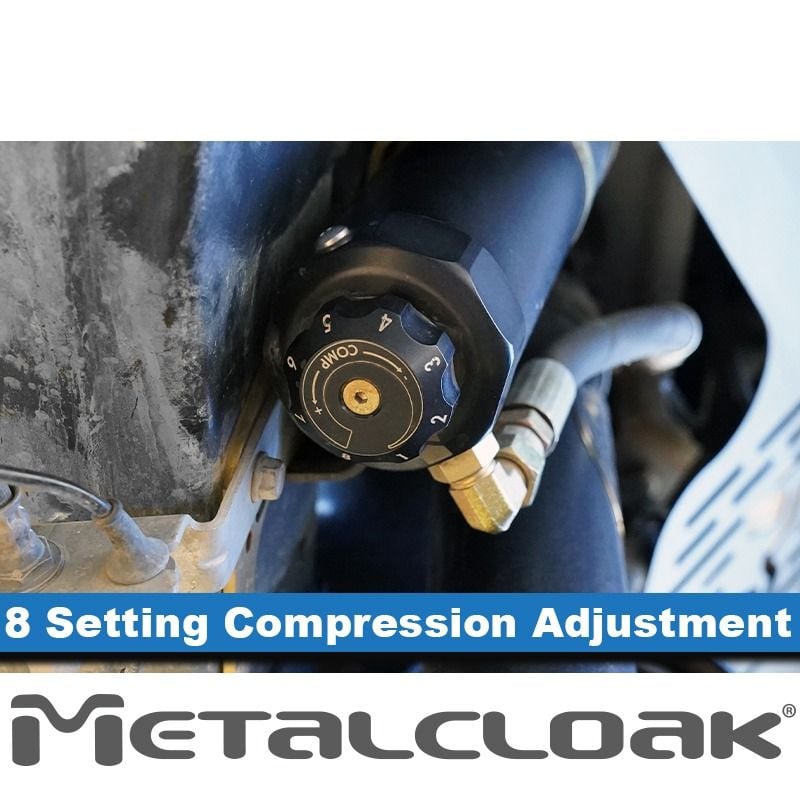 Metalcloak: set di ammortizzatori anteriori regolabili RockSport BLACK RR lift 2.5-3.5" – dal 2018 Jeep Wrangler JL/dal 2020 Jeep Gladiator JT