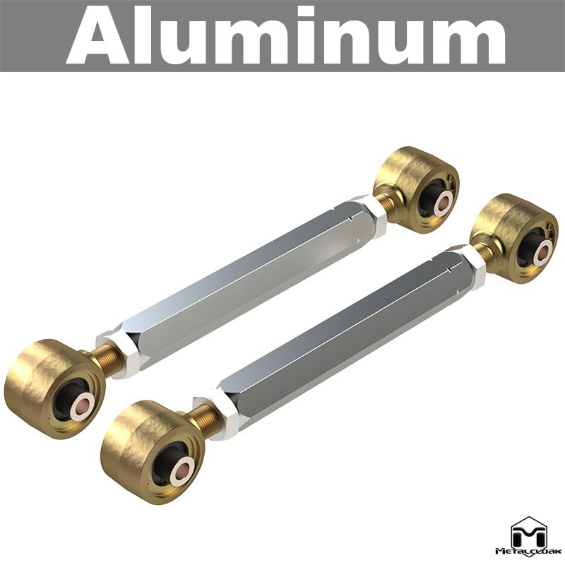 Metalcloak: set of aluminum adjustable lower control arms - 1997-06 Jeep Wrangler TJ / 2004-06 Jeep Wrangler LJ / Jeep Cherokee XJ