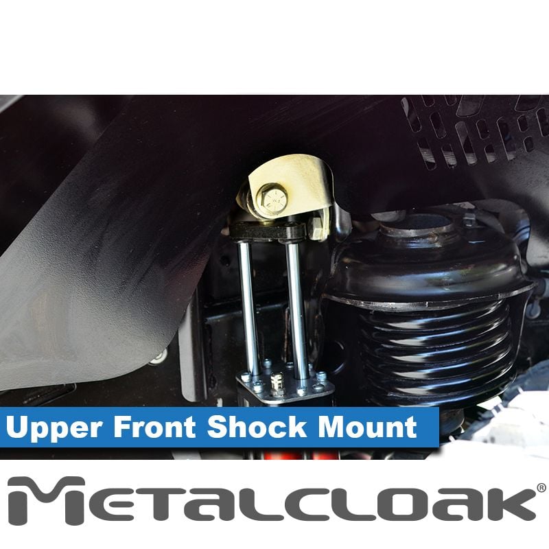Metalcloak: upper front shock mounts - from 2018 Jeep Wrangler JL / from 2020 Jeep Gladiator JT