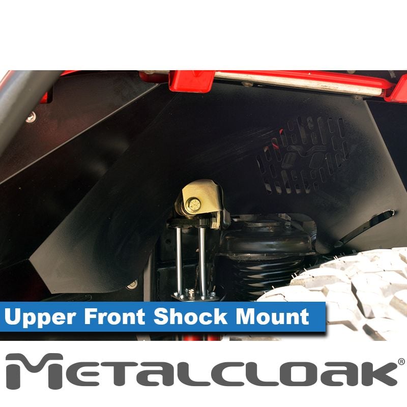 Metalcloak: upper front shock mounts - from 2018 Jeep Wrangler JL / from 2020 Jeep Gladiator JT