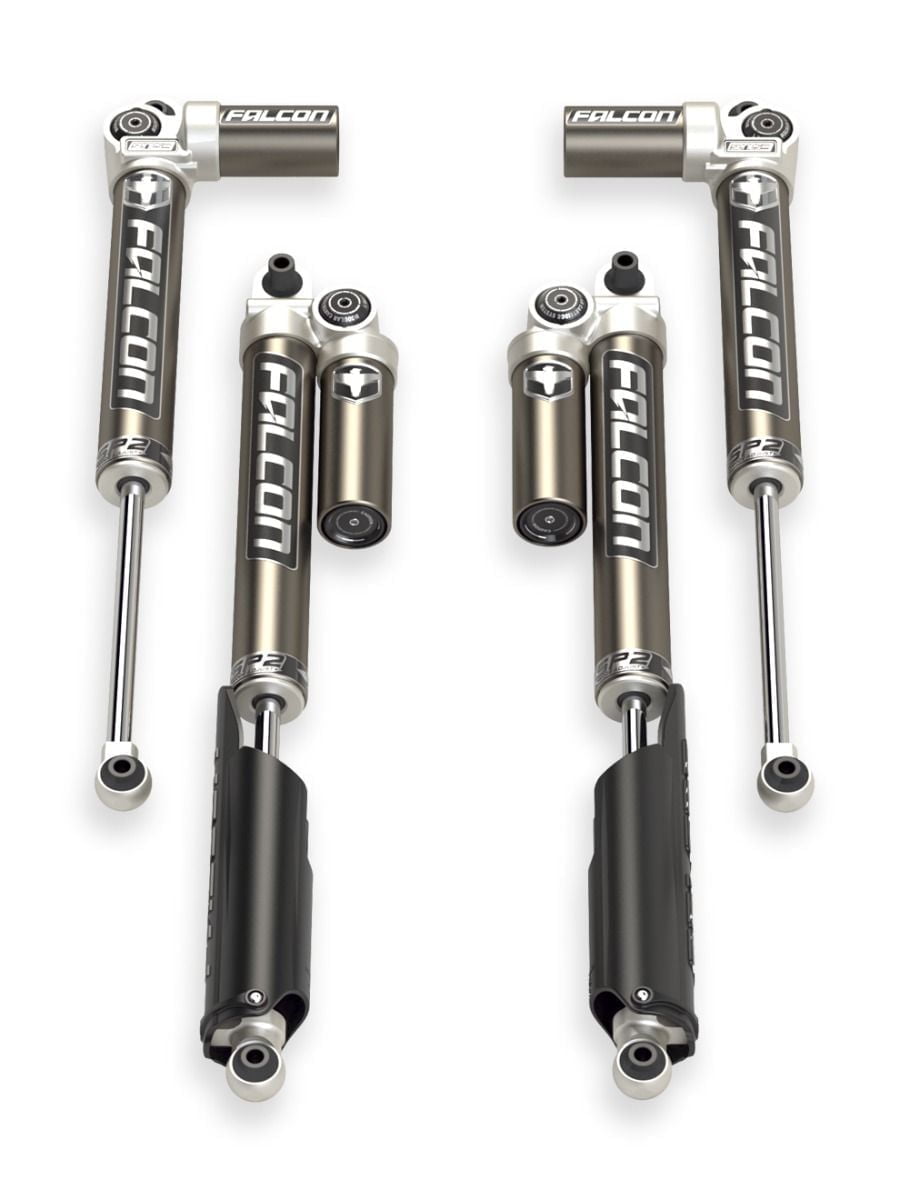 Teraflex: JL 4dr: zestaw amortyzatorów Falcon SP2 3.1 Piggyback 0–1.5” Lift (6.4L 392, 4Xe, 3.0L EcoDiesel, 2.2D)